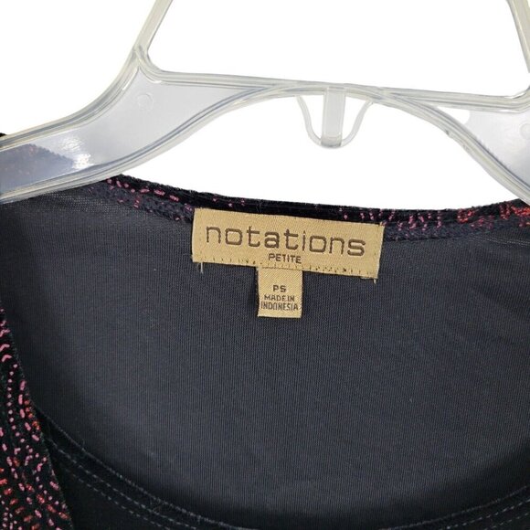 VTG Velvet Glitter Paisley Blouse Petite Small PS whimsigoth fairy Grunge witchy - Picture 3 of 5